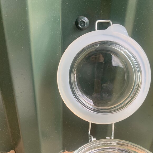 JARS - 2 airtight 32oz hermetic Glass Jars hinged wire Lid Kitchen Arts & Crafts - Picture 9 of 16